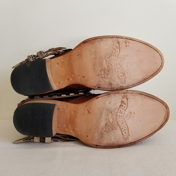 Freebird by Steven Blade Croc Embossed Leather Boots - Picture 7 of 9